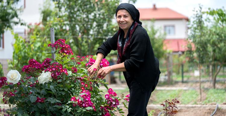 Woman Gardening