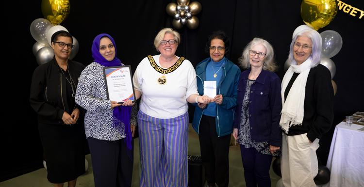 Loneliness Awareness Week 2026 Award Winners Singing for The Brain at Alexandra Palace pictured with the Mayor of Haringey