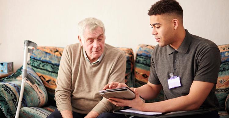 Haringey assessment with older man