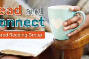 Read and Connect reader with cup pf coffee