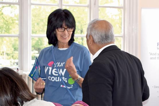 Healthwatch staff on stall